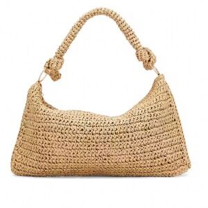 Sold Out 8 Other Reasons Shelly Crochet Bag Khaki Tan Straw Boho Shoulder Bag